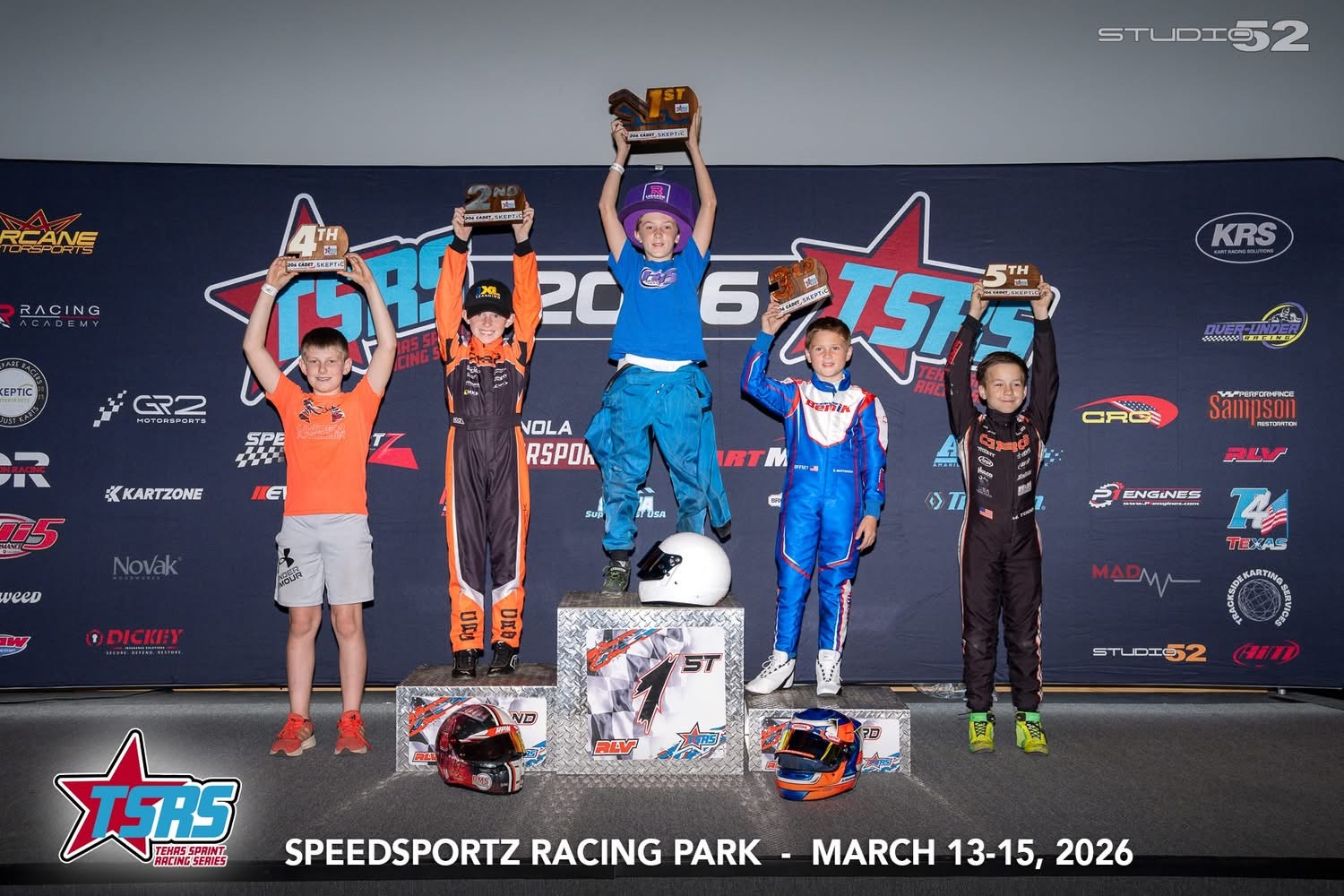 TSRS podium at Speedsportz Racing Park